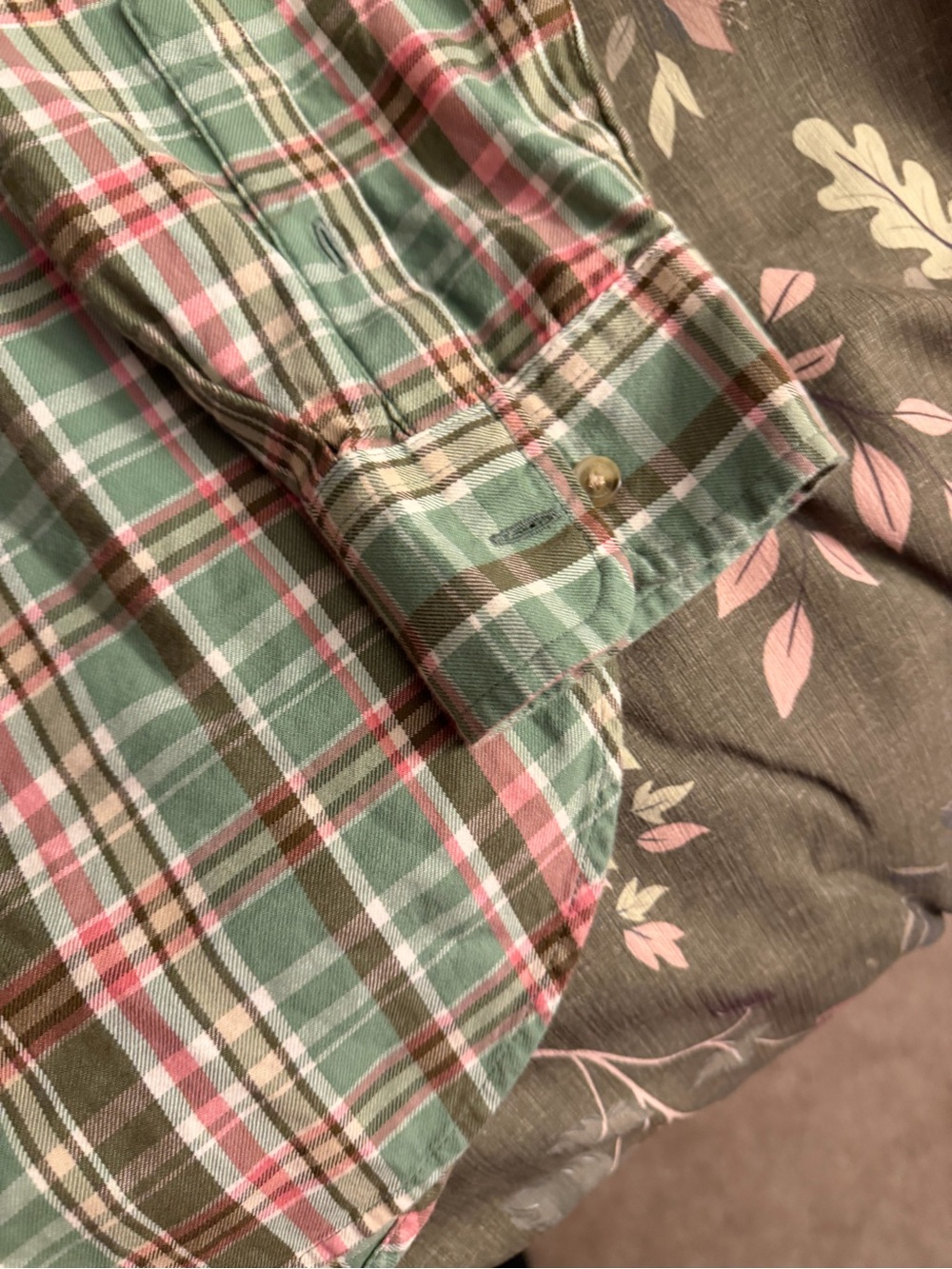 Ralph Lauren Green and pink Plaid Button-Down Shirt - Picture 4 of 6